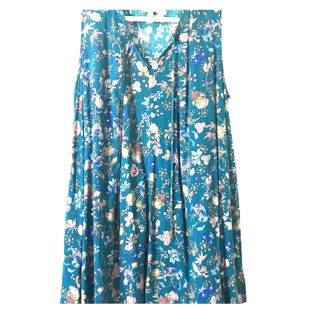 Green Floral Dress